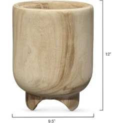 Canyon 12 X 9.5 Inch Wooden Vase -Home Decorate Shop 7cany vana 2