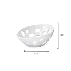 Crater Asymetric 14 X 6 Inch Bowl 9 Crater Asymetric 14 X 6 Inch Bowl -Home Decorate Shop 7crat bowh 5