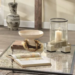 Garden Cream Pedestal Bowl -Home Decorate Shop 7gard pecr 4