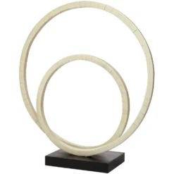 Helix Double Ring 17 X 16 Inch Sculpture