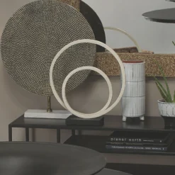 Helix Double Ring 17 X 16 Inch Sculpture -Home Decorate Shop 7heli nabo 8