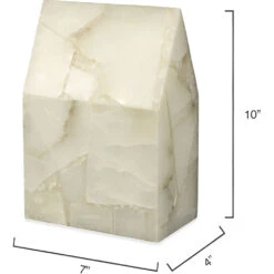 Tall House Alabaster Decorative Object -Home Decorate Shop 7hous taal 5