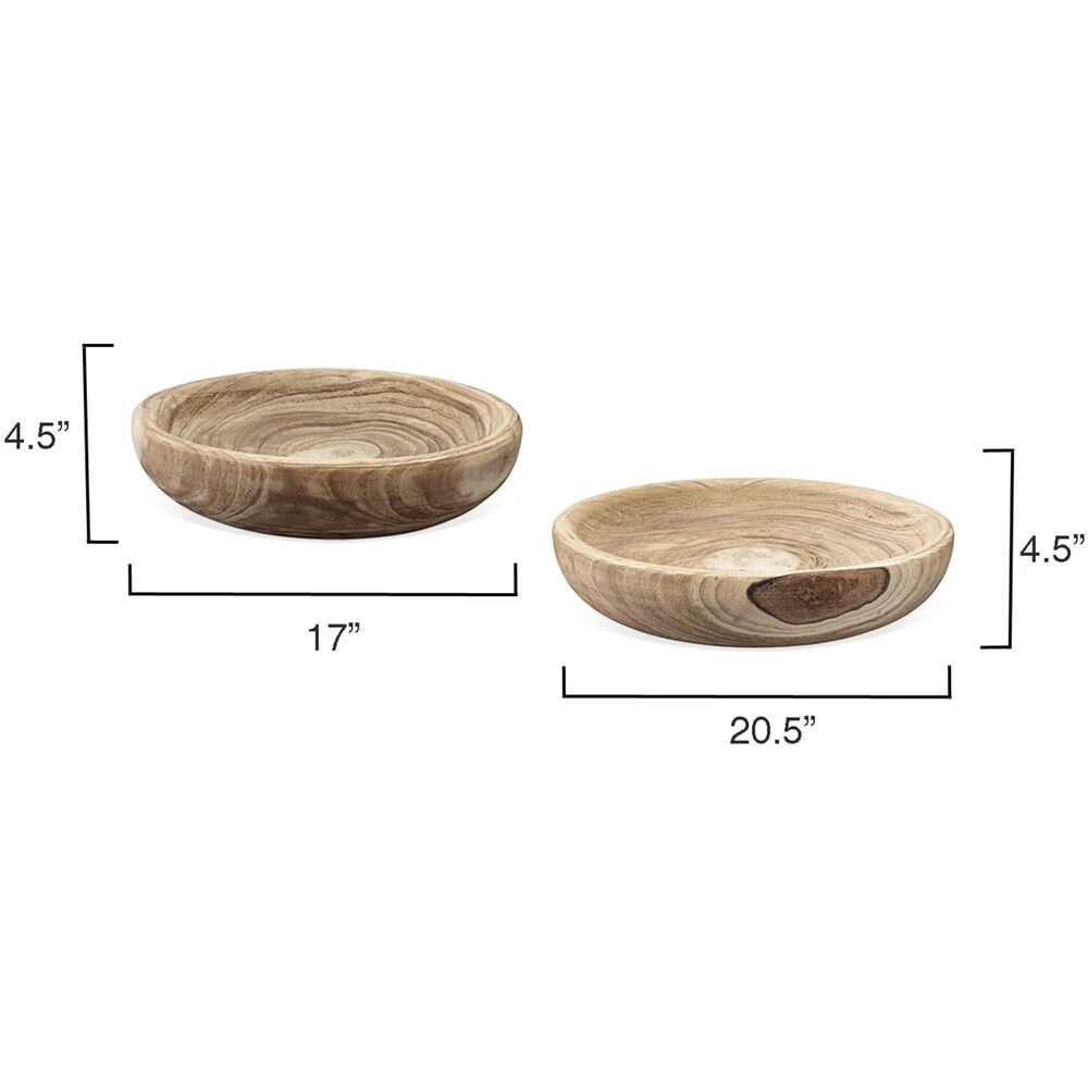 Laurel 17 X 4.5 Inch Wooden Bowl 3 Laurel 17 X 4.5 Inch Wooden Bowl - Image 3