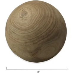 Malibu Natural Wood Wood Balls, Set Of 3 -Home Decorate Shop 7mali natu 4