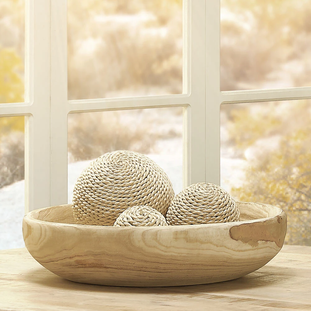 Malibu Natural Decorative Balls, Set Of 3 2 Malibu Natural Decorative Balls, Set Of 3 - Image 2