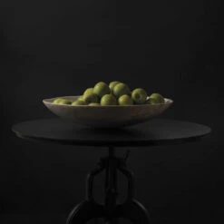 Marble 24 X 4.75 Inch Bowl -Home Decorate Shop 7marb xlwh 2