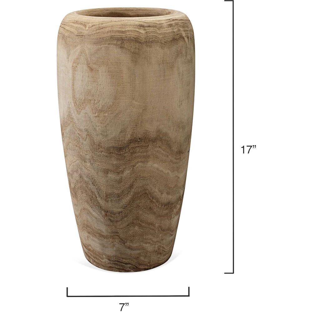 Ojai 17 X 7 Inch Wooden Vase 6 Ojai 17 X 7 Inch Wooden Vase - Image 6