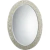 Oval 44 X 32 Inch Mother Of Pearl Mirror