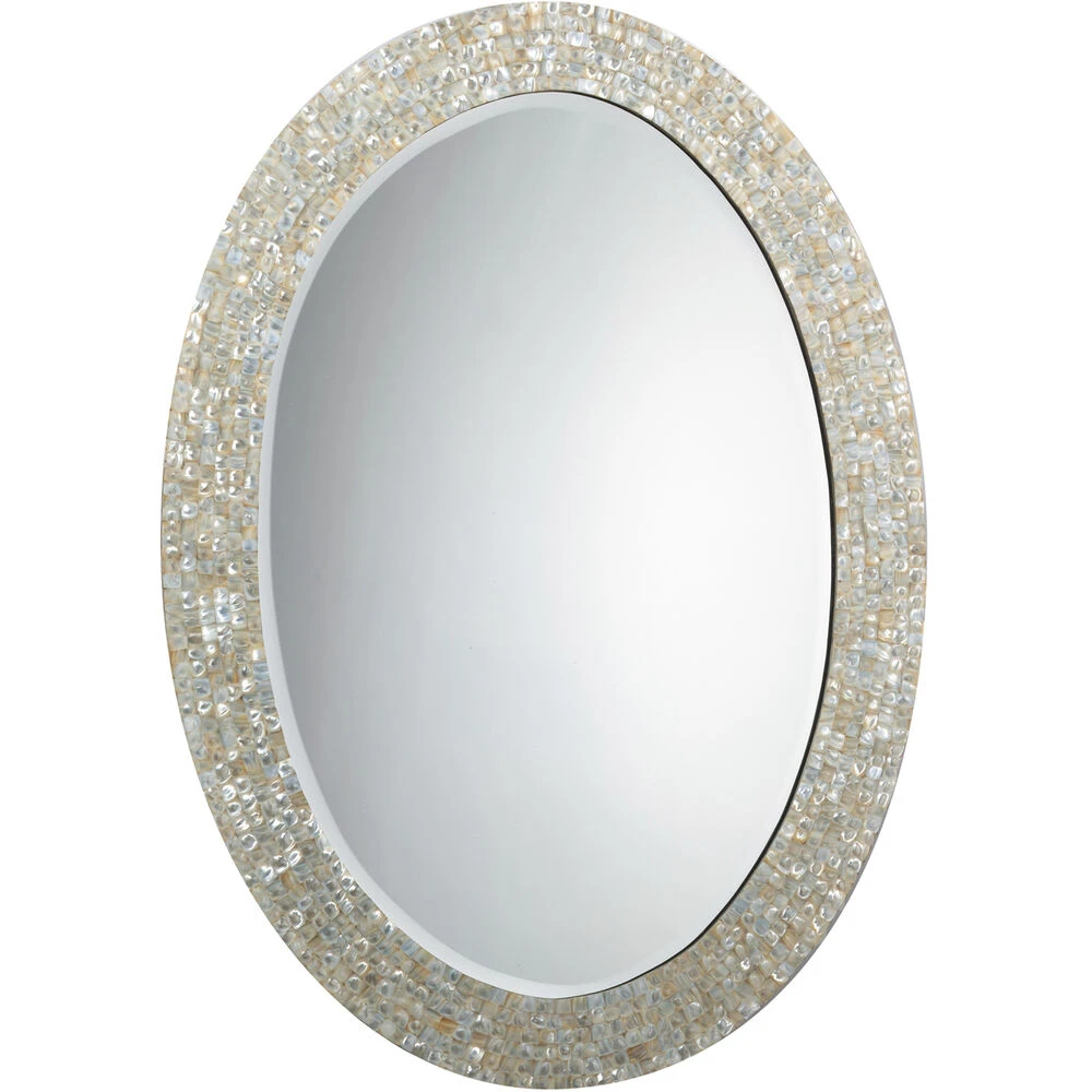 Oval 44 X 32 Inch Mother Of Pearl Mirror 1 Oval 44 X 32 Inch Mother Of Pearl Mirror