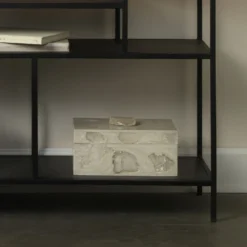 Parthenon 12 X 8 Inch Pearl Resin & Clear Mica Box 7 Parthenon 12 X 8 Inch Pearl Resin & Clear Mica Box -Home Decorate Shop 7part bxpecl alternate image beauty crop 1 spring 2021