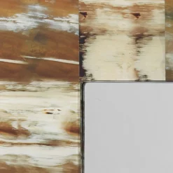 Ranch Dressing 36 X 28 Inch Natural Faux Horn Mirror -Home Decorate Shop 7rect mdfho 3