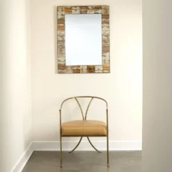 Ranch Dressing 36 X 28 Inch Natural Faux Horn Mirror -Home Decorate Shop 7rect mdfho 5