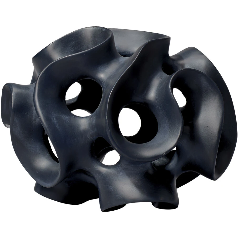 Ribbon Black Decorative Sphere 1 Ribbon Black Decorative Sphere