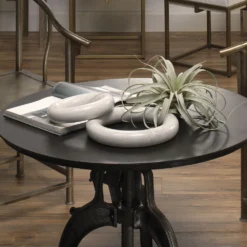 Round And Round We Go White Marble Marble Ring Table Decor -Home Decorate Shop 7ring smwh 8