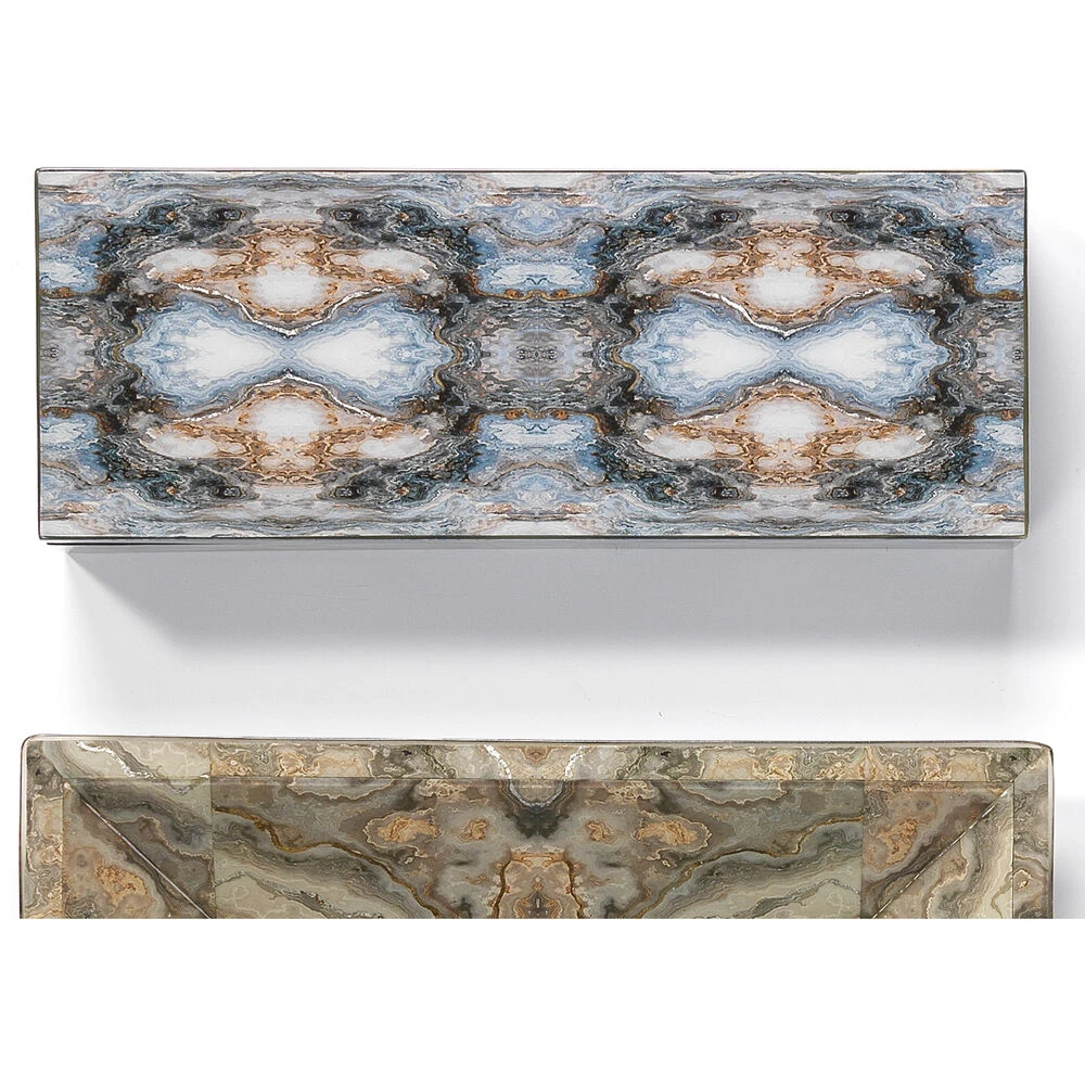 Rorschach 17 X 7 Inch Indigo Blue Lacquer Long Box 5 Rorschach 17 X 7 Inch Indigo Blue Lacquer Long Box - Image 5