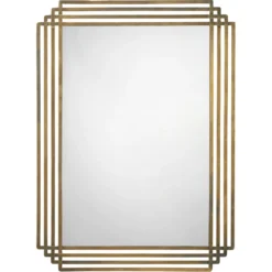 Serai 44 X 32 Inch Antique Brass Mirror