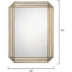 Serai 44 X 32 Inch Antique Brass Mirror -Home Decorate Shop 7sera miab 2