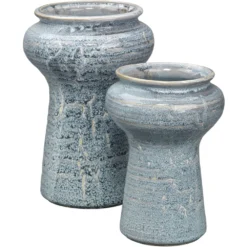 Snorkel 12 X 8 Inch Vases, Set Of 2