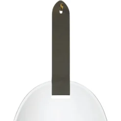 Tether 49 X 32 Inch Charcoal Grey W/ Antique Brass Decorative Knob Wall Mirror -Home Decorate Shop 7teth migr 1