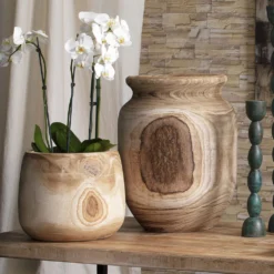 Topanga 22 X 16 Inch Wooden Vase -Home Decorate Shop 7topa vawd 8