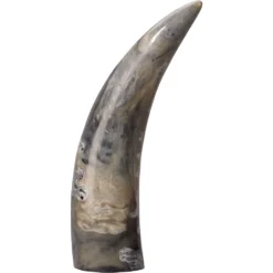 Varigated Horn Swirled Cream And Black And Grey Resin Decorative Objects, Set Of 3 -Home Decorate Shop 7vari obgr 7