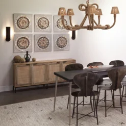 Bondi Acrylic Off White / Brown / Light Pink Shells Wall Art -Home Decorate Shop 8bond mult 3