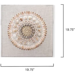 Caicos Acrylic Off White & Light Pink Wall Art -Home Decorate Shop 8caic pink 5