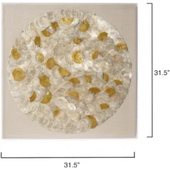 Tahiti Cream Shell Wall Art -Home Decorate Shop 8tahi wacr 2