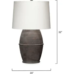 Antiquity 32 Inch 150.00 Watt Dark Grey Table Lamp Portable Light -Home Decorate Shop 9antiquitldg 2