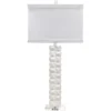 Astor 32 Inch 100.00 Watt Textured Matte White Table Lamp Portable Light
