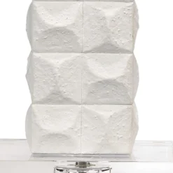 Astor 32 Inch 100.00 Watt Textured Matte White Table Lamp Portable Light -Home Decorate Shop 9astortlwh 1