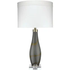 Boa 32 Inch 150.00 Watt Taupe Glass Table Lamp Portable Light