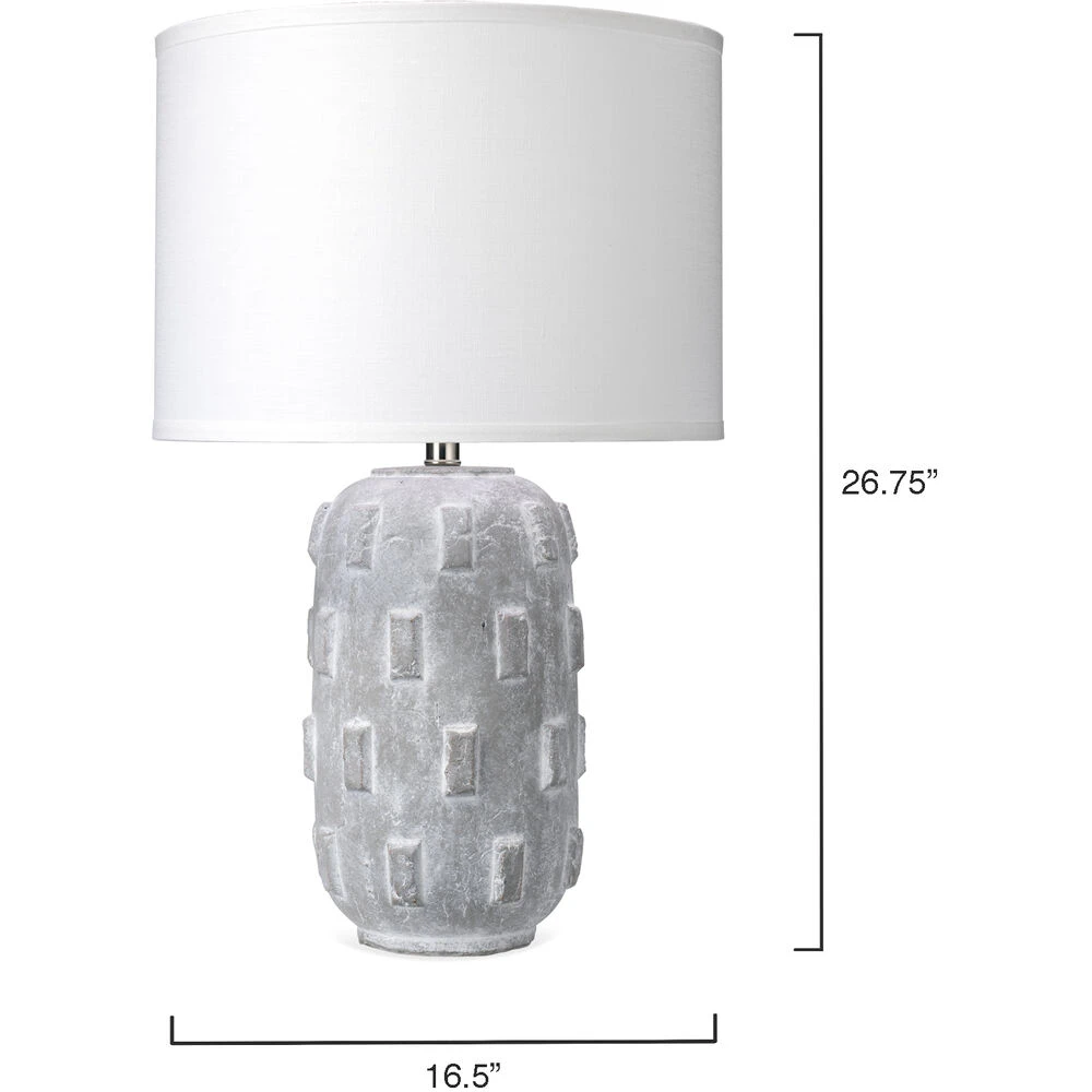 Boulder 27 Inch 150.00 Watt Grey Table Lamp Portable Light 3 Boulder 27 Inch 150.00 Watt Grey Table Lamp Portable Light - Image 3