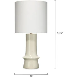 Crest 31.5 Inch 150.00 Watt Eggshell Ceramic Table Lamp Portable Light -Home Decorate Shop 9cresttlegg 2