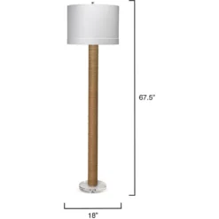 Cylinder 68 Inch 150.00 Watt Natural Floor Lamp Portable Light -Home Decorate Shop 9cylifloorju 2