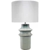 Cymbals 32 Inch 150.00 Watt Blue Reactive Glaze Table Lamp Portable Light