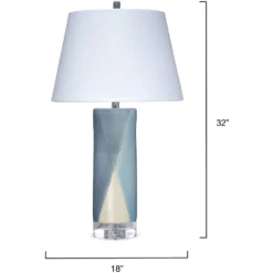 Diamond 18 Inch 100.00 Watt Blue And Cream Table Lamp Portable Light 7 Diamond 18 Inch 100.00 Watt Blue And Cream Table Lamp Portable Light -Home Decorate Shop 9diamondtlbl 2