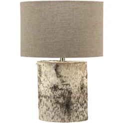 Forrester 26 Inch 150.00 Watt Birch Veneer Table Lamp Portable Light