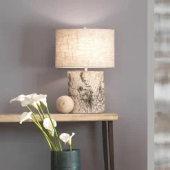 Forrester 26 Inch 150.00 Watt Birch Veneer Table Lamp Portable Light -Home Decorate Shop 9forrbiov255 8