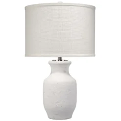 Gilbert 27 Inch 100.00 Watt Textured Matte White Table Lamp Portable Light
