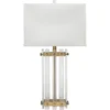 Grammercy 28 Inch 150.00 Watt Acrylic & Antique Brass Table Lamp Portable Light