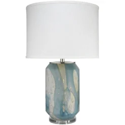 Helen 27 Inch 150.00 Watt Pale Blue Table Lamp Portable Light