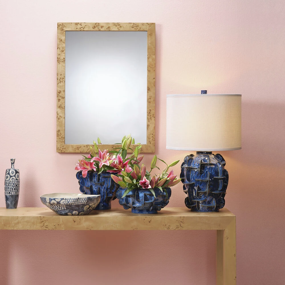 Helios 30.5 Inch 150.00 Watt Cobalt Blue Table Lamp Portable Light 2 Helios 30.5 Inch 150.00 Watt Cobalt Blue Table Lamp Portable Light - Image 2