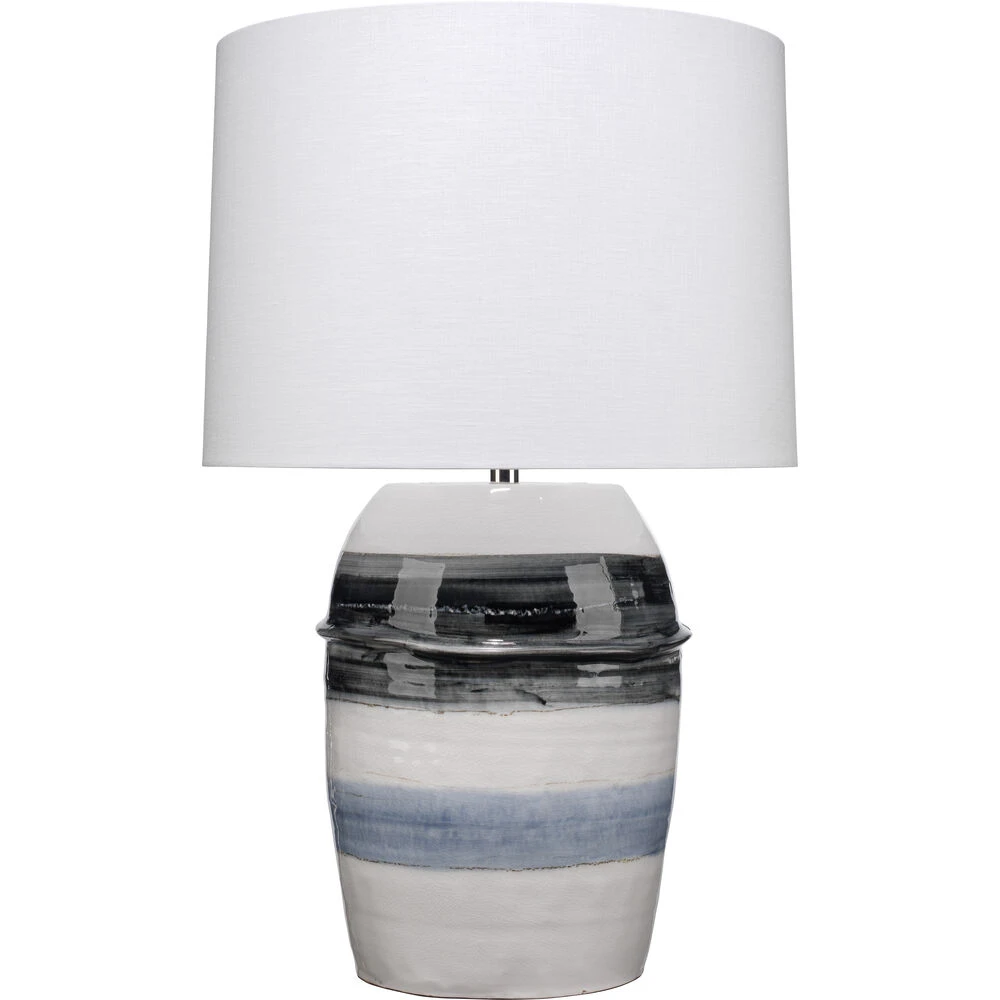 Horizon Striped 32 Inch 150.00 Watt Grey / Black / White Ceramic Table Lamp Portable Light 1 Horizon Striped 32 Inch 150.00 Watt Grey / Black / White Ceramic Table Lamp Portable Light