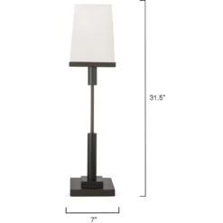 Jud 32 Inch 40.00 Watt Oiled Rubbed Bronze Table Lamp Portable Light 6 Jud 32 Inch 40.00 Watt Oiled Rubbed Bronze Table Lamp Portable Light -Home Decorate Shop 9judobsq131s 5