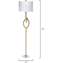 Knot 70 Inch 150 Watt Natural Floor Lamp Portable Light -Home Decorate Shop 9knotfloorna 2
