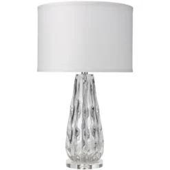 Laurel 26 Inch 150.00 Watt Clear Glass Table Lamp Portable Light