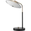 Marvin 20 Inch 7.00 Watt Brushed Brass & Matte Black Desk Lamp Portable Light