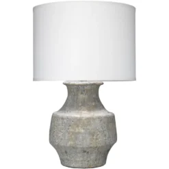Masonry 27 Inch 150.00 Watt Grey Ceramic Table Lamp Portable Light
