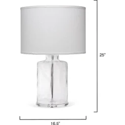 Napa 25 Inch 150.00 Watt Clear Table Lamp Portable Light 5 Napa 25 Inch 150.00 Watt Clear Table Lamp Portable Light -Home Decorate Shop 9napacld131c 5